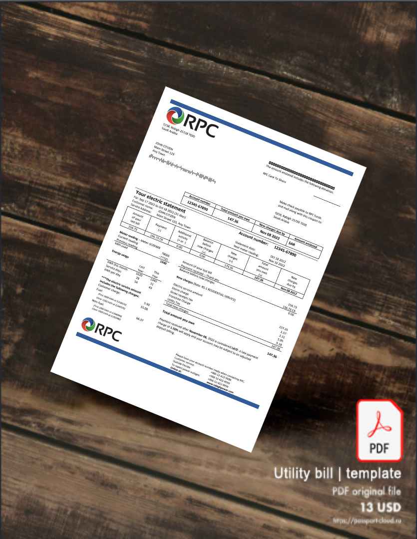 Utility bill | Albanian Power | Albania